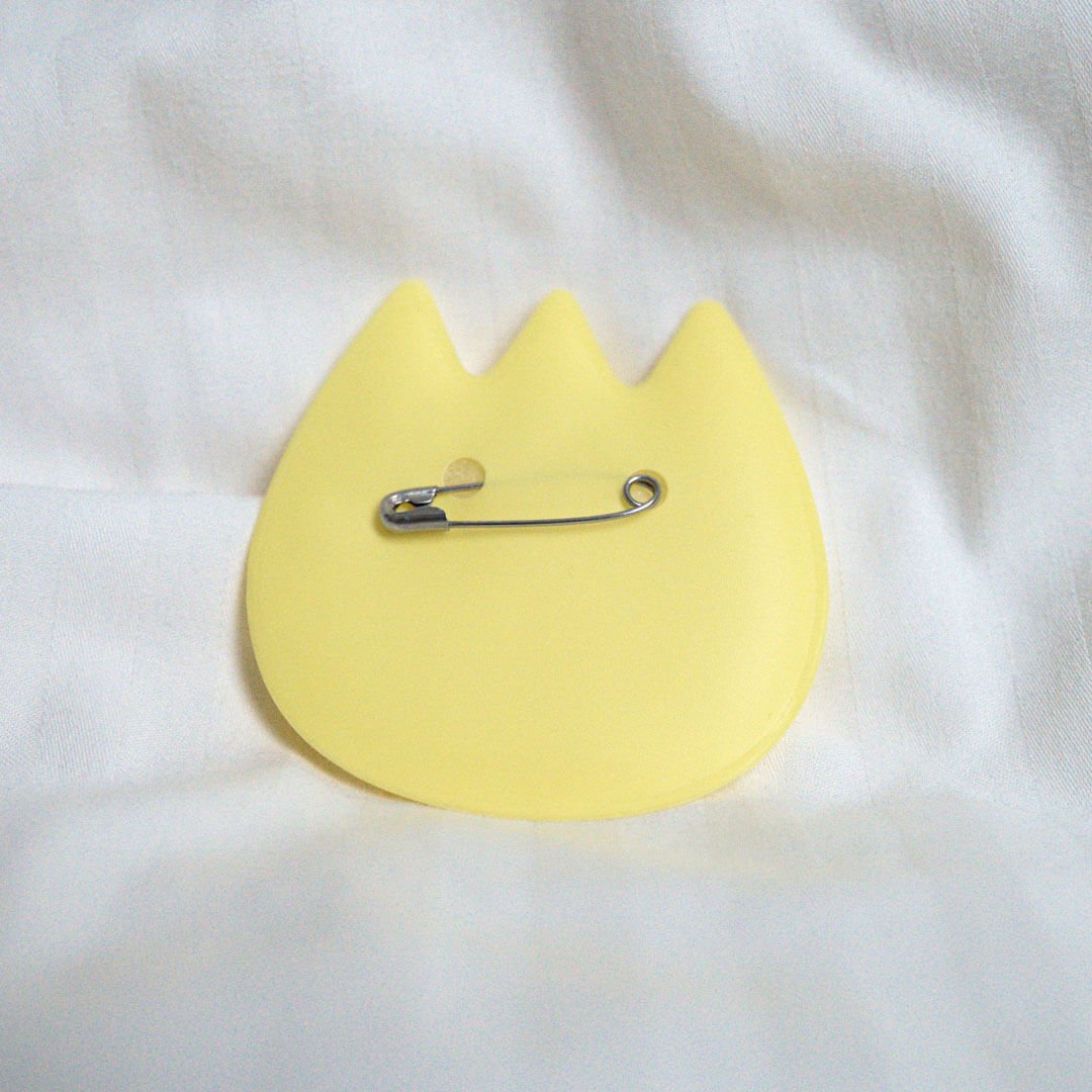 Aaah Tulip Badge Art (Yellow)