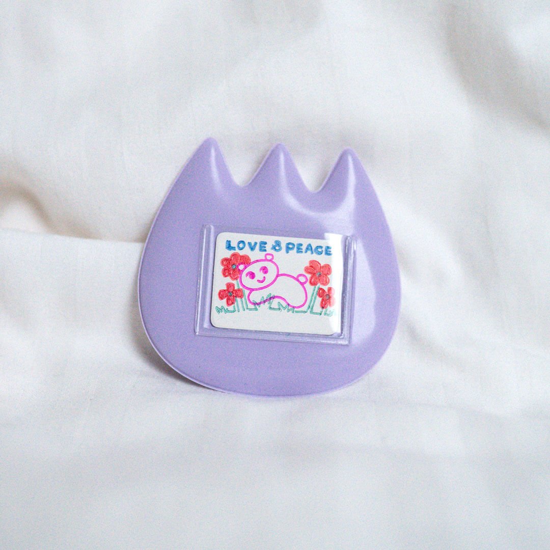 Aaah Tulip Badge Art (Lilac)
