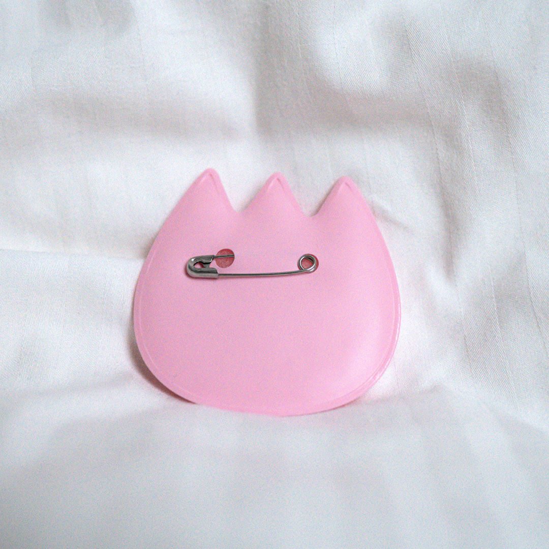 Aaah Tulip Badge Art (Pink)