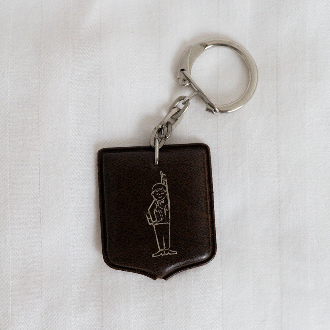 Vintage Leather Keychain