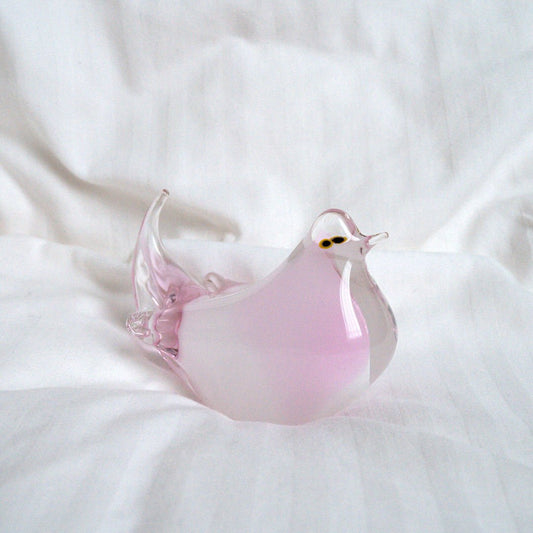 Pink Glass Bird