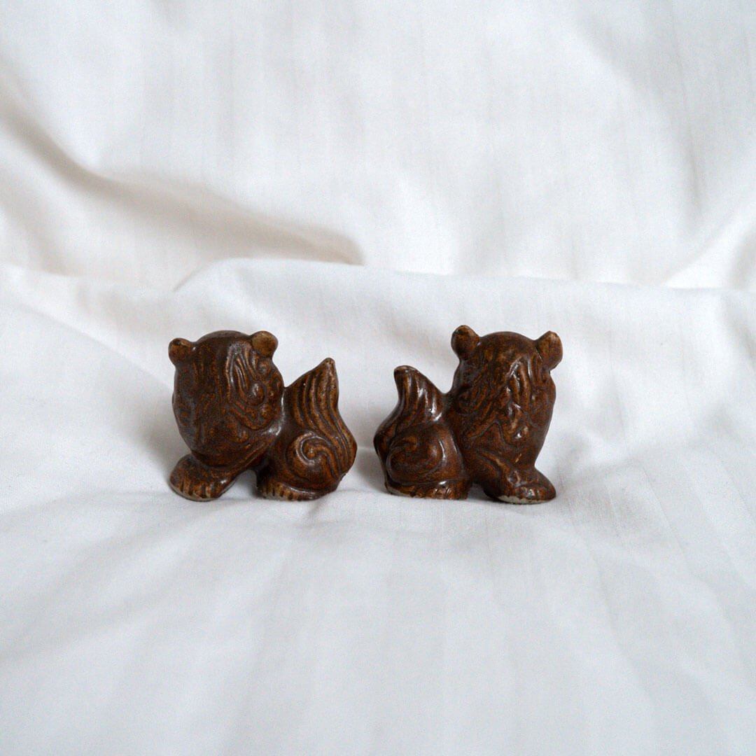 Stone Lion Pair A